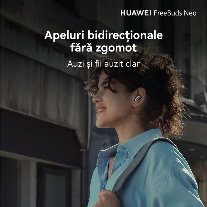 Casti HUAWEI FreeBuds Neo, True wireless, Bluetooth, In-ear, Microfon, Noise Cancelling, Black WALTI