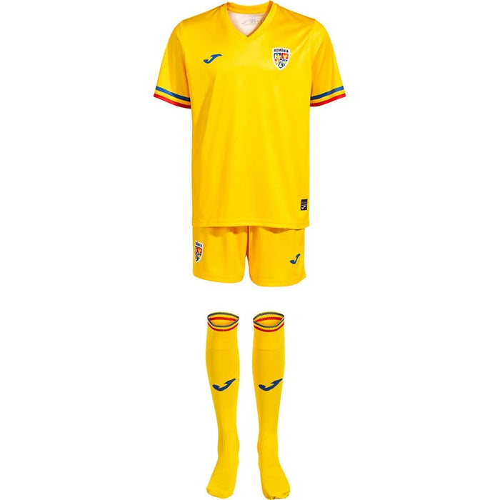Set fotbal suporter pentru copii JOMA Echipa Nationala de Fotbal a Romaniei 2023, marimea XS, galben WALTI