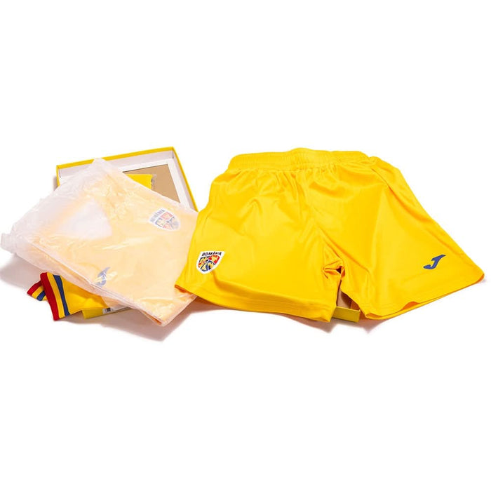 Set fotbal suporter pentru copii JOMA Echipa Nationala de Fotbal a Romaniei 2023, marimea XS, galben WALTI