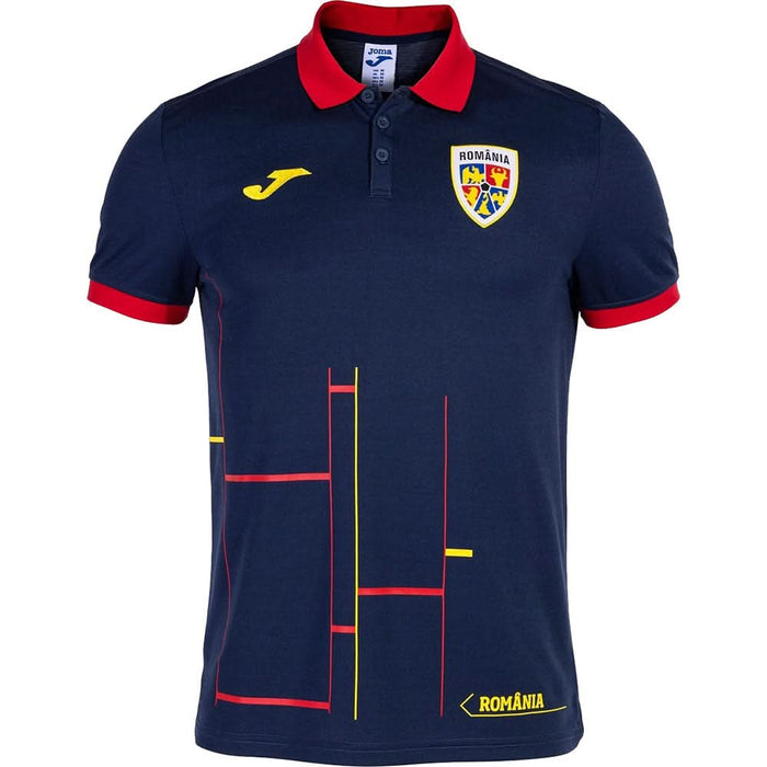 Tricou fotbal de prezentare JOMA Echipa Nationala de Fotbal a Romaniei 2023, marimea M, bleumarin WALTI