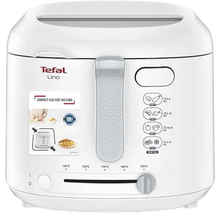 Friteuza TEFAL Uno FF203130, 1kg, 1.8l, 1600W, 150-190 grade, alb-gri WALTI