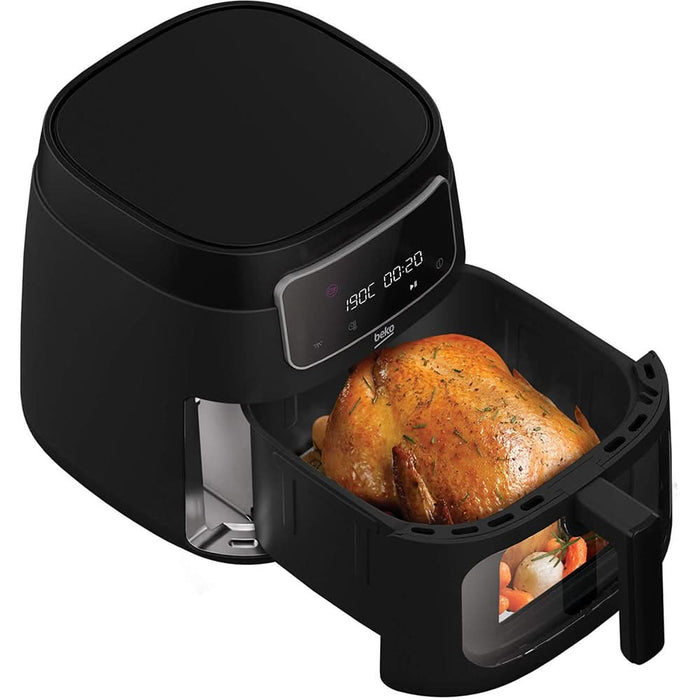 Friteuza cu aer cald BEKO ExpertFry XL FRL3374B, 7.6l, 1750W, negru-argintiu WALTI