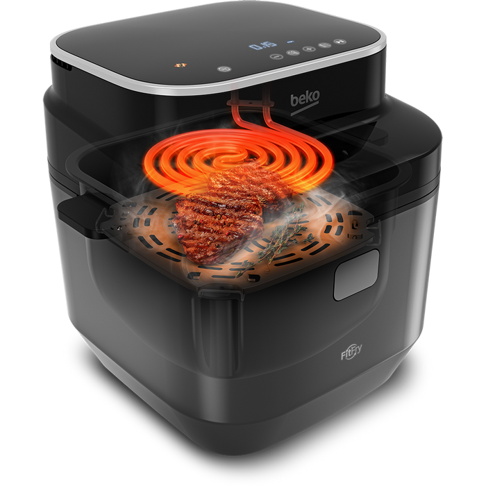 Friteuza cu aer cald BEKO ExpertFry FRL5474B, 7l, 2850W, negru-argintiu WALTI