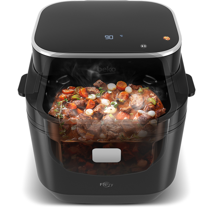 Friteuza cu aer cald BEKO ExpertFry FRL5474B, 7l, 2850W, negru-argintiu WALTI