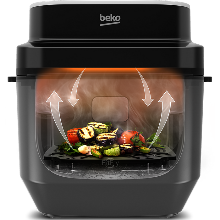 Friteuza cu aer cald BEKO ExpertFry FRL5474B, 7l, 2850W, negru-argintiu WALTI