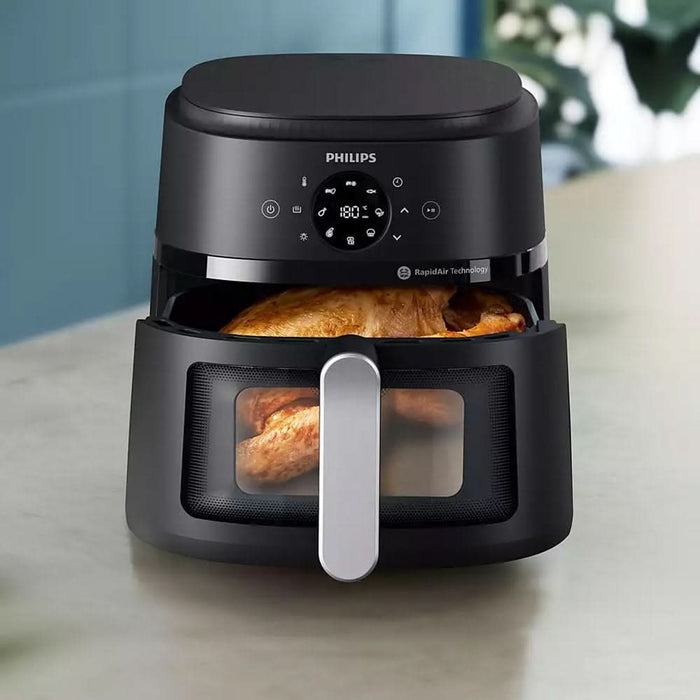 Friteuza cu aer cald PHILIPS Airfryer Seria 2000 NA231/00, 0.8kg, 6.2l, 1700W, negru-argintiu WALTI