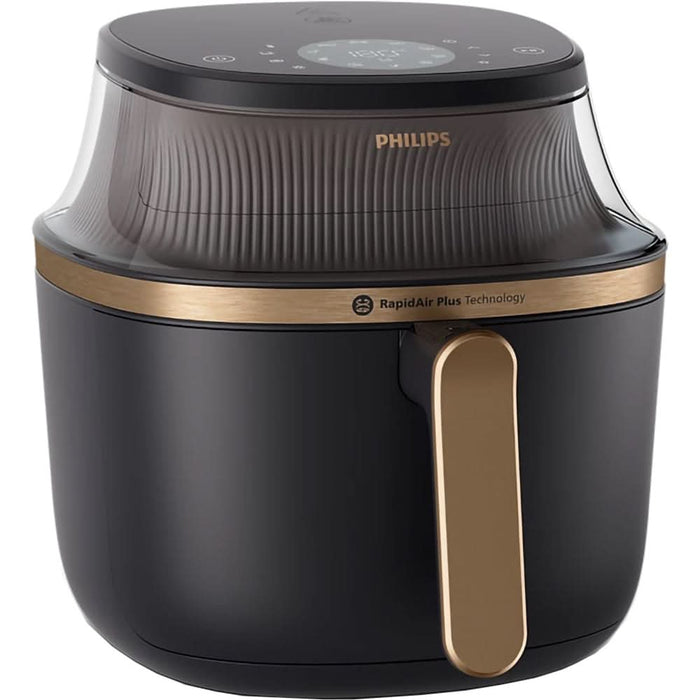 Friteuza cu aer cald PHILIPS Airfryer Seria 3000 NA322/00, 4.2l, 1400W, negru-auriu WALTI