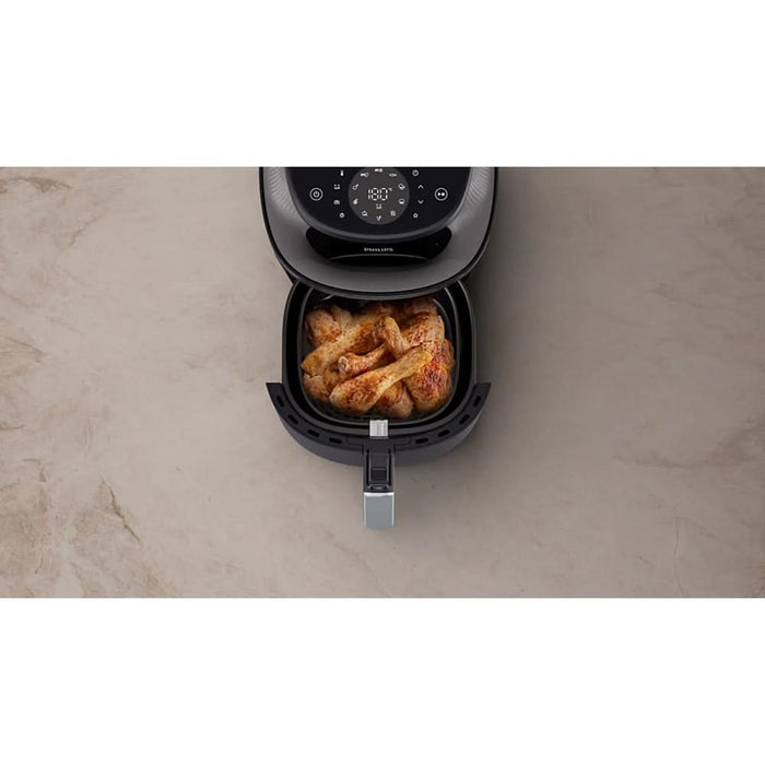 Friteuza cu aer cald PHILIPS Airfryer Seria 3000 NA322/00, 4.2l, 1400W, negru-auriu WALTI