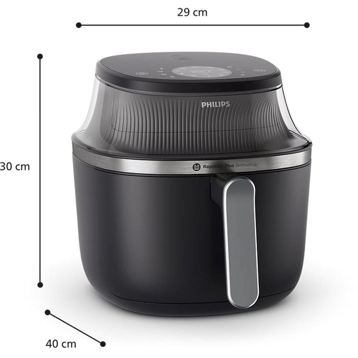 Friteuza cu aer cald PHILIPS Airfryer Seria 3000 NA322/00, 4.2l, 1400W, negru-auriu WALTI