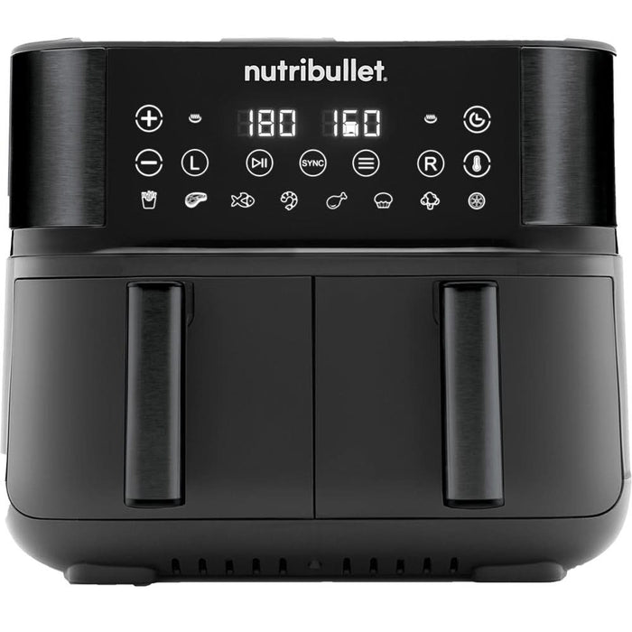Friteuza cu aer cald NUTRIBULLET Twin Drawer NBA081B, 2x4l, 2850W, negru - WALTI WALTI