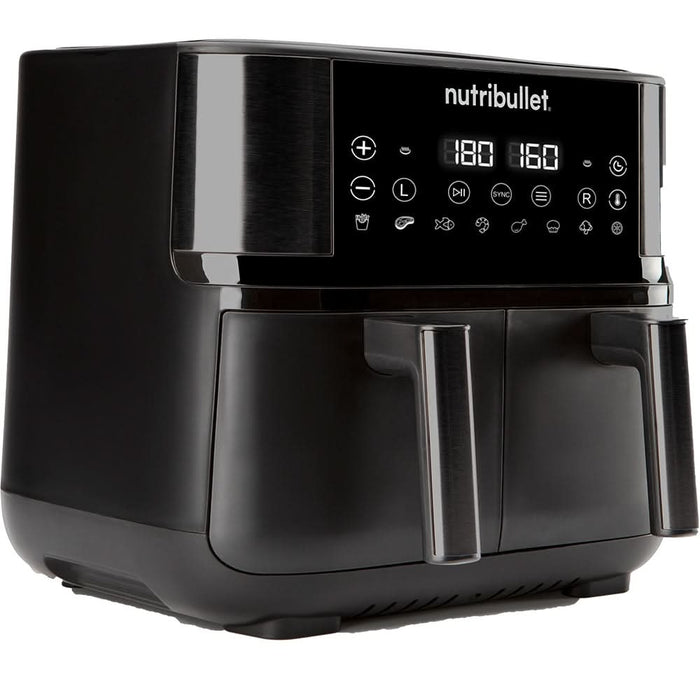 Friteuza cu aer cald NUTRIBULLET Twin Drawer NBA081B, 2x4l, 2850W, negru - WALTI WALTI