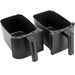 Friteuza cu aer cald NUTRIBULLET Twin Drawer NBA081B, 2x4l, 2850W, negru - WALTI WALTI