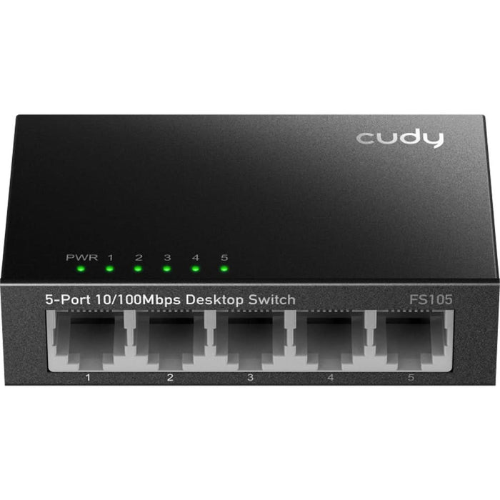 Switch CUDY FS105, 5 porturi, Fast Ethernet, negru WALTI