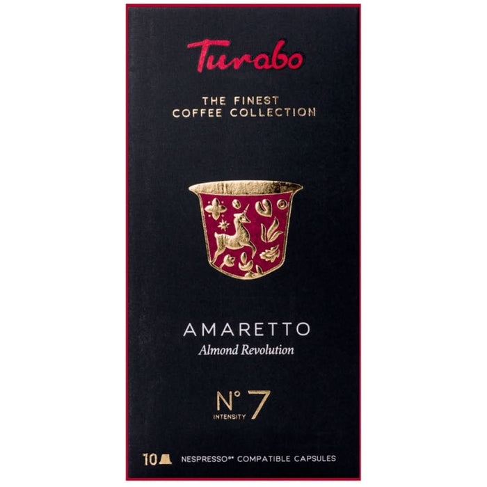 Capsule cafea TURABO Amaretto, compatibile Nespresso, 10 capsule, 50 g WALTI