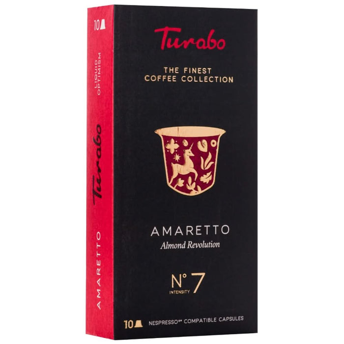 Capsule cafea TURABO Amaretto, compatibile Nespresso, 10 capsule, 50 g WALTI