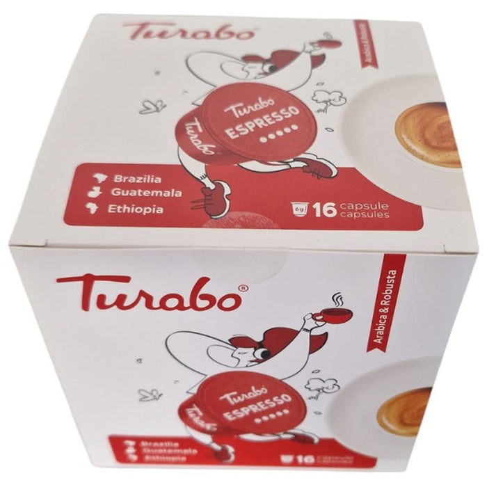 Capsule cafea TURABO Espresso, compatibile Dolce Gusto, 16 capsule, 96 g WALTI