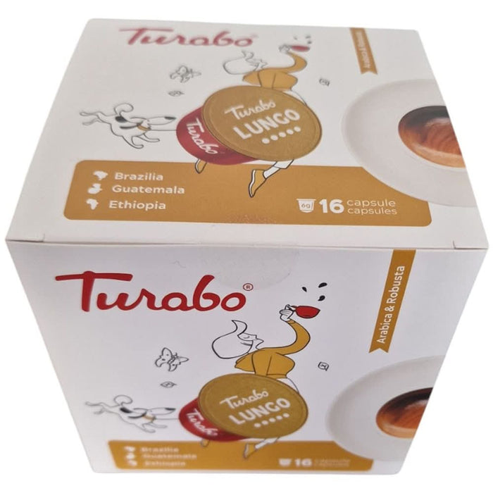 Capsule cafea TURABO Lungo, compatibile Dolce Gusto, 16 capsule, 96 g WALTI