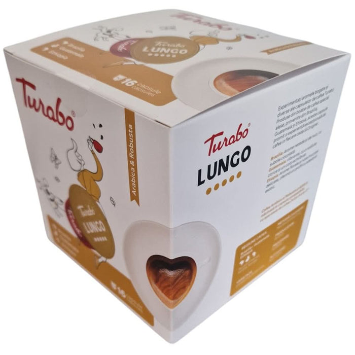Capsule cafea TURABO Lungo, compatibile Dolce Gusto, 16 capsule, 96 g WALTI