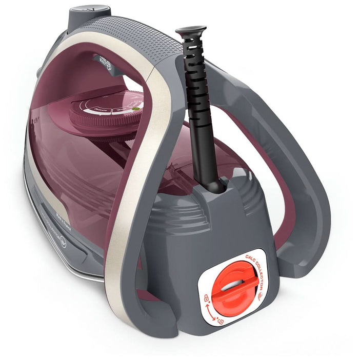 Fier de calcat TEFAL UltraGliss Plus FV6840E0, 2800W, 260g/min, 270ml, talpa Durilium AirGlide, visiniu-gri WALTI