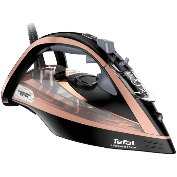 Fier de calcat TEFAL Ultimate Pure FV9845E0, 3000W, 260g/min, 350ml, talpa Durilium AirGlide, maro-negru WALTI