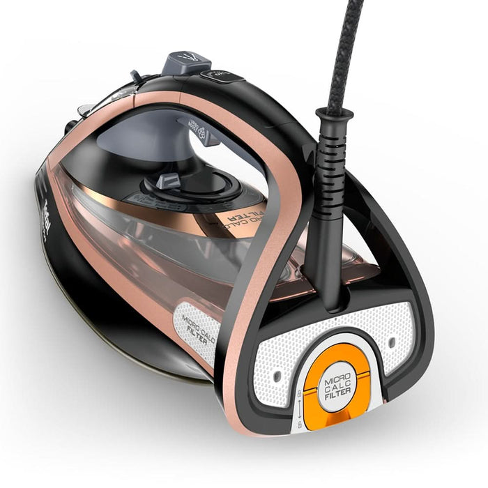 Fier de calcat TEFAL Ultimate Pure FV9845E0, 3000W, 260g/min, 350ml, talpa Durilium AirGlide, maro-negru WALTI