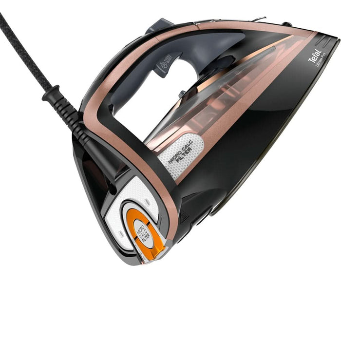 Fier de calcat TEFAL Ultimate Pure FV9845E0, 3000W, 260g/min, 350ml, talpa Durilium AirGlide, maro-negru WALTI