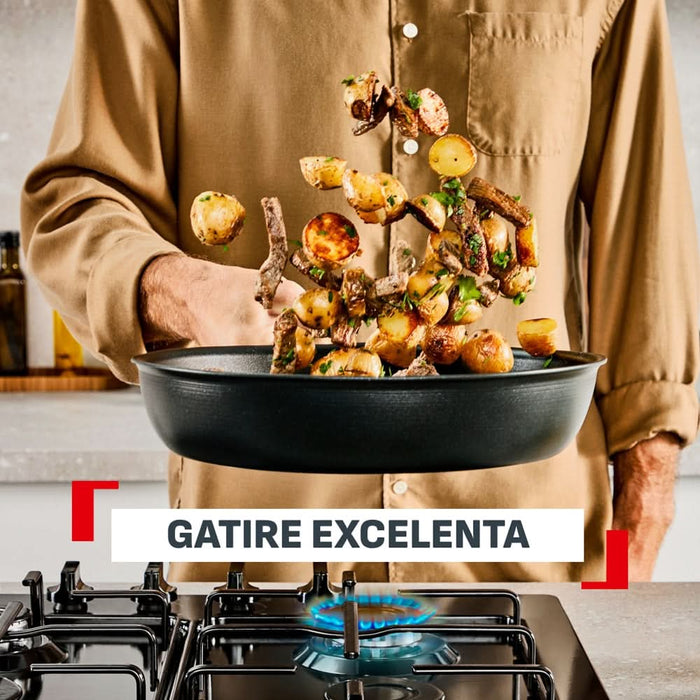Tigaie TEFAL Excellence+ G3300402, 24 cm, aluminiu, negru WALTI