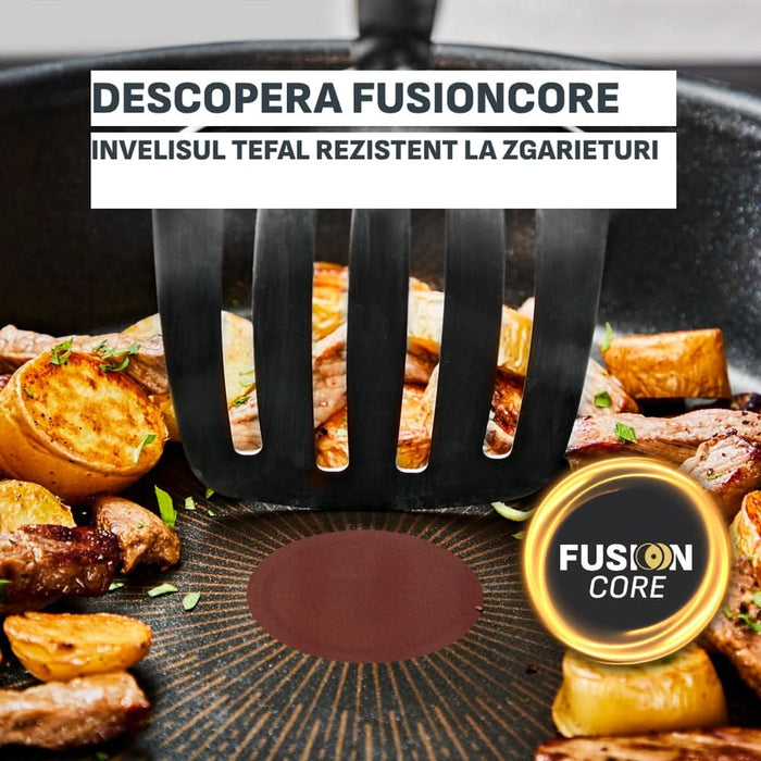 Tigaie wok TEFAL Excellence+ G3301902, 28 cm, aluminiu, negru WALTI