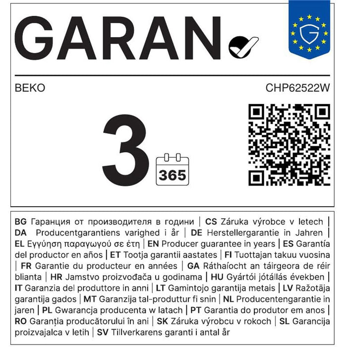 Mini tocator BEKO CHP62522W, 0.5l, 500W, 1 treapta viteza, alb-gri WALTI