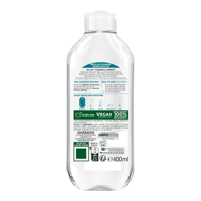 GARNIER Apă micelară cu acid hialuronic, 400 ml WALTI