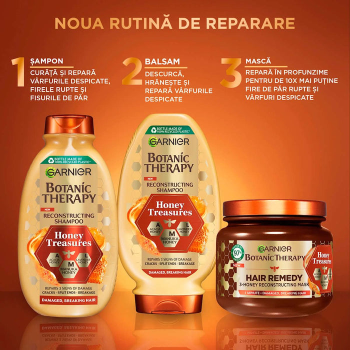 GARNIER BOTANIC THERAPY Mască de păr Hair Remedy cu miere & ceara de albine, 340 ml WALTI