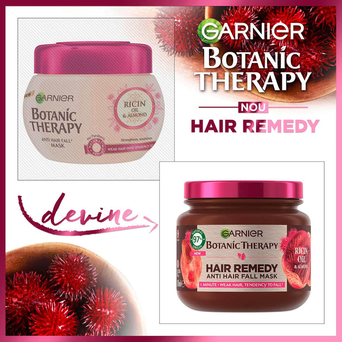 GARNIER BOTANIC THERAPY Mască de păr Hair Remedy cu ulei de ricin, 340 ml WALTI