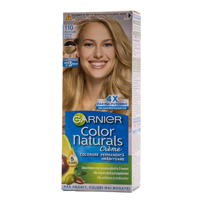 GARNIER Color naturals Vopsea de păr permanentă 110 blond, 1 buc WALTI