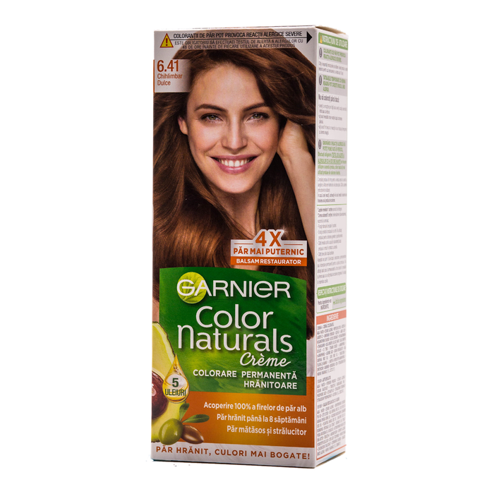 GARNIER Color naturals Vopsea de păr permanentă 6.41 Chihlimbar Dulce, 1 buc WALTI