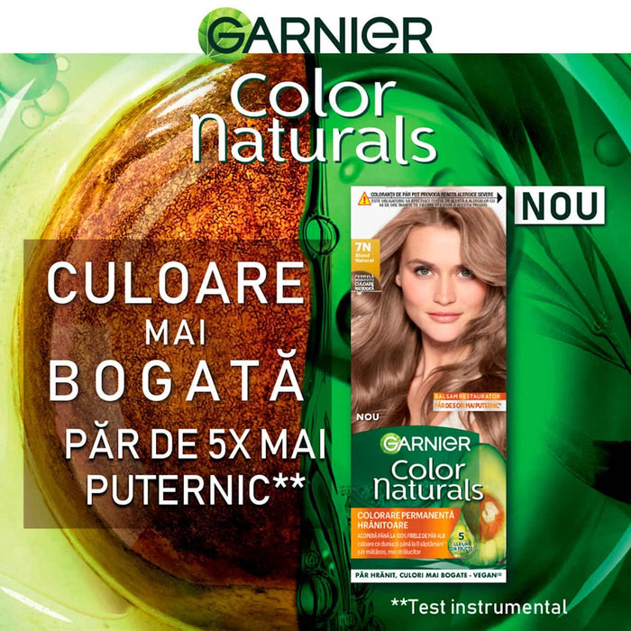 GARNIER Color naturals Vopsea de păr permanentă 7N Blond Natural, 1 buc WALTI