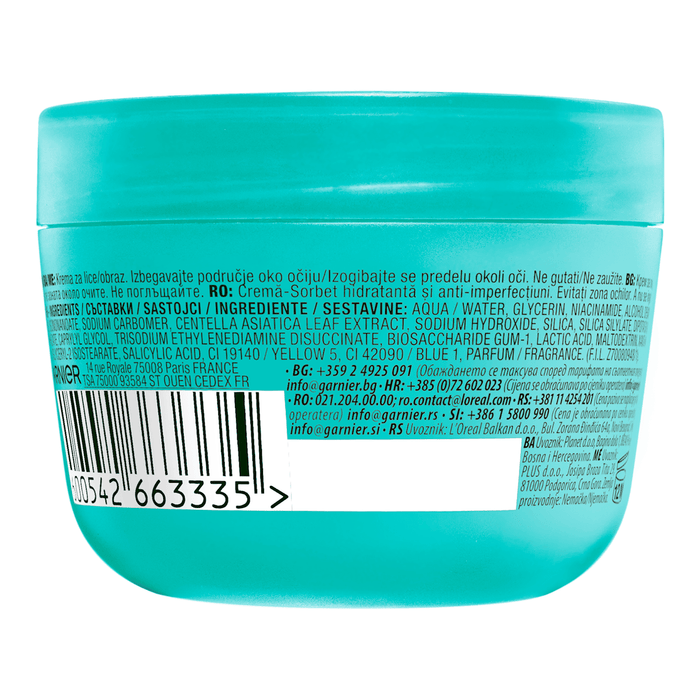 GARNIER Cremă hidratantă sorbet cu acid salicilic, 85 ml WALTI