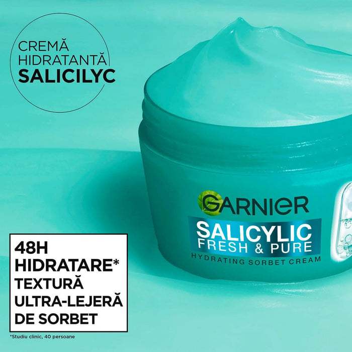 GARNIER Cremă hidratantă sorbet cu acid salicilic, 85 ml WALTI