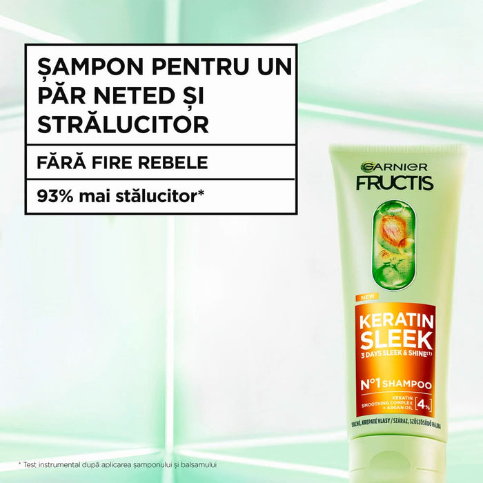 GARNIER FRUCTIS Șampon Keratin Sleek, 200 ml WALTI