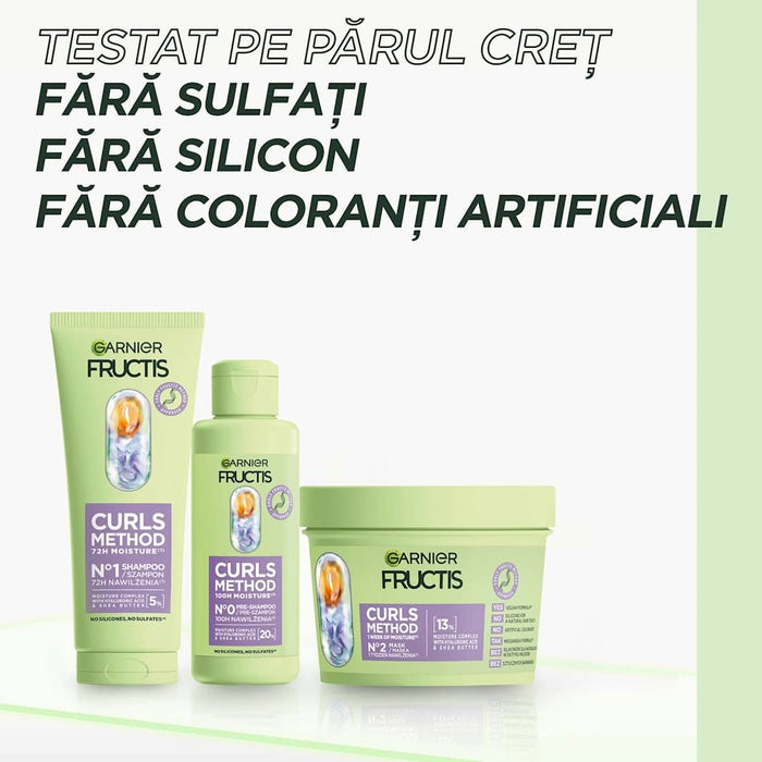 GARNIER FRUCTIS Șampon rehidratant pentru părul creț, 200 ml WALTI