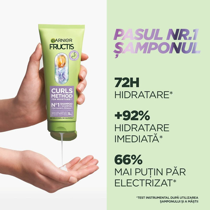 GARNIER FRUCTIS Șampon rehidratant pentru părul creț, 200 ml WALTI