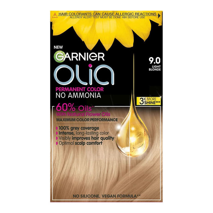 GARNIER olia Vopsea permanentă 9.0 Light Blonde, 174 ml WALTI