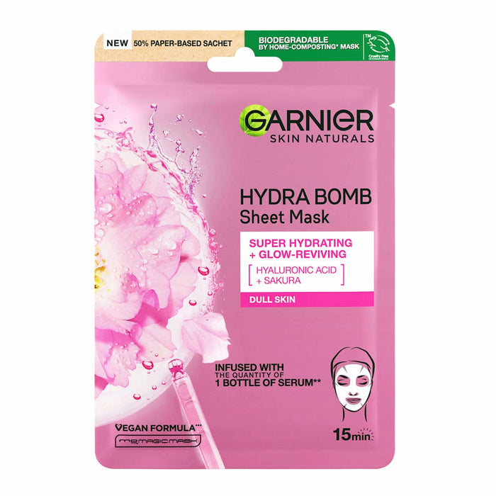 GARNIER SKIN NATURALS Mască de față pentru hidratare si iluminare, 1 buc WALTI