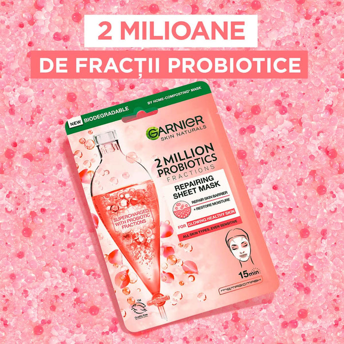 GARNIER SKIN NATURALS Mască șervețel pentru față cu probiotice, 1 buc WALTI
