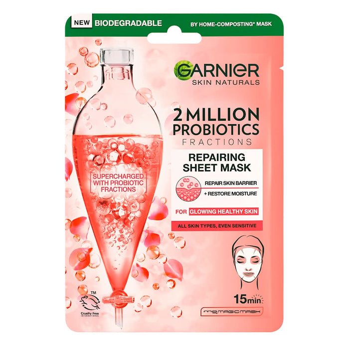 GARNIER SKIN NATURALS Mască șervețel pentru față cu probiotice, 1 buc WALTI