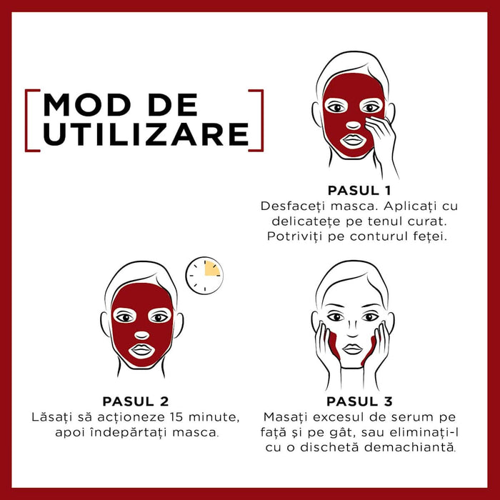 GARNIER SKIN NATURALS Mască șervețel pentru față cu semințe de struguri și acid hialuronic, 1 buc WALTI