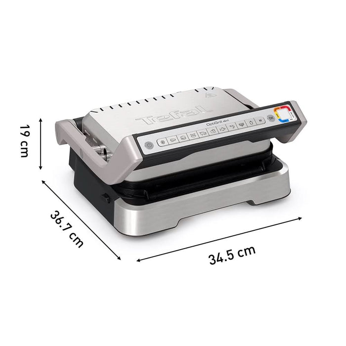 Gratar electric TEFAL OptiGrill 4in1 GC774D30, 2100W, 9 programe automate, argintiu-negru WALTI
