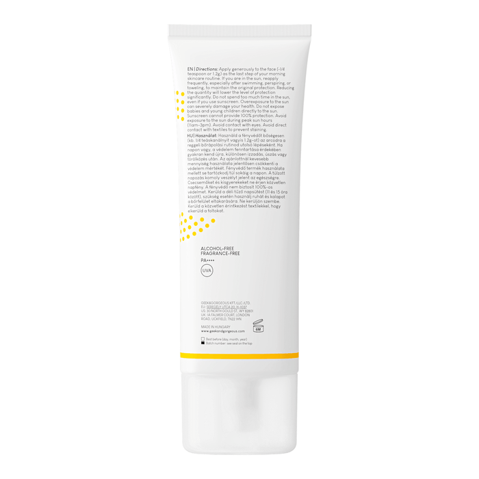 Geek&Gorgeous Cremă de față Zero Feel SPF50, 75 ml WALTI