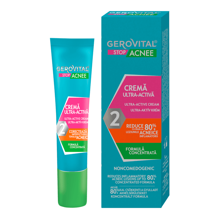GEROVITAL Cremă ultra-activă noncomedogenic, 15 ml WALTI