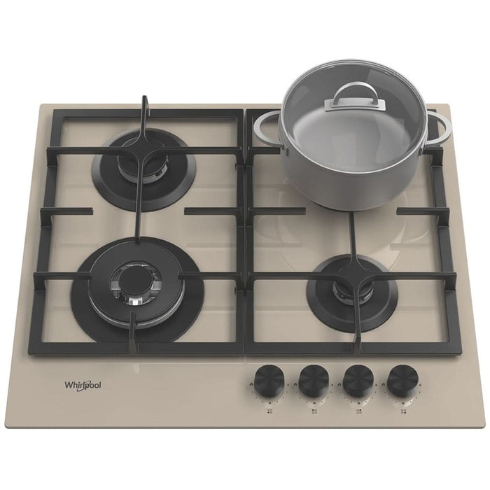 Plita incorporabila WHIRLPOOL GOFL 629/SH EE, Gaz, 4 arzatoare, Wok, silver dawn - WALTI WALTI