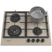 Plita incorporabila WHIRLPOOL GOFL 629/SH EE, Gaz, 4 arzatoare, Wok, silver dawn - WALTI WALTI